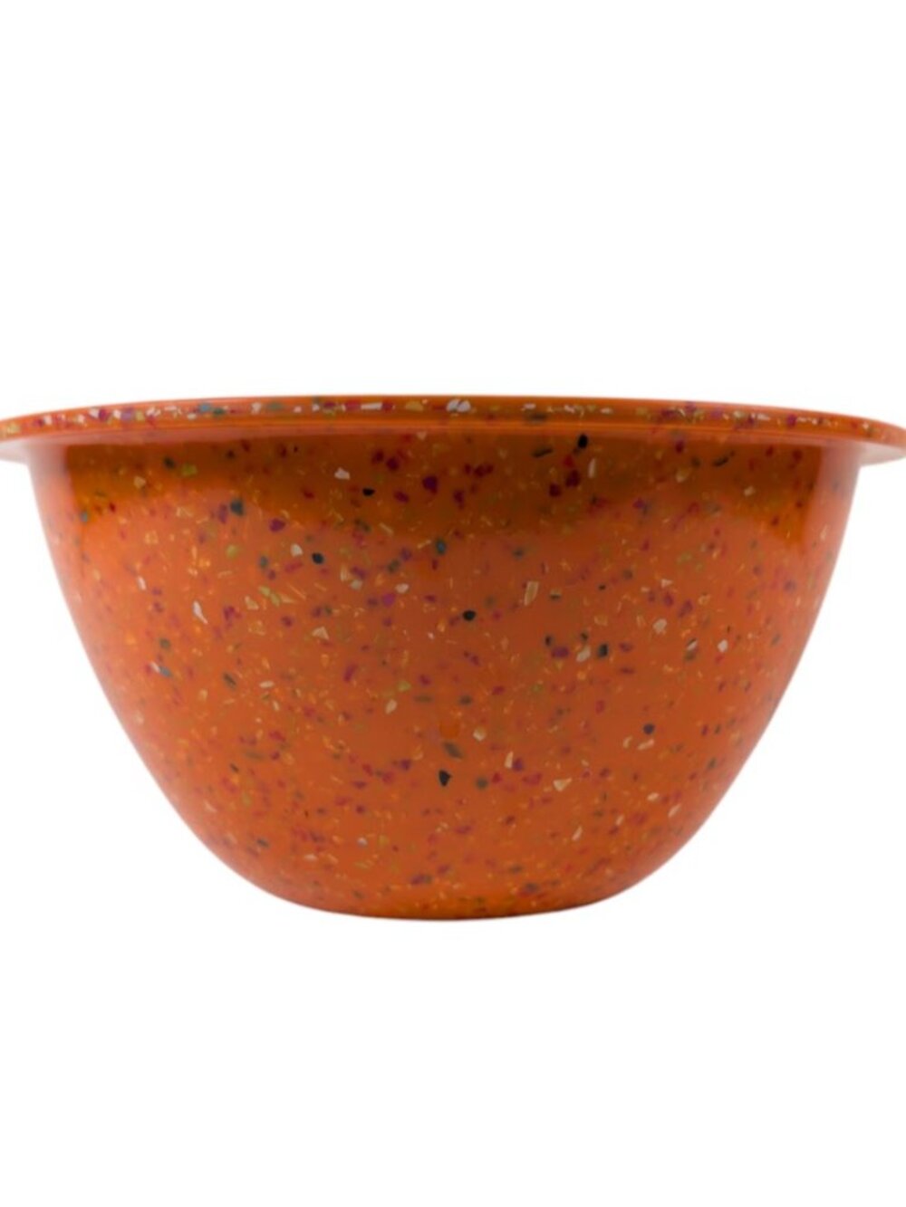 Zak! Confettit Mixing Bowl Orange Melamine 2 Quart 9 7/8"